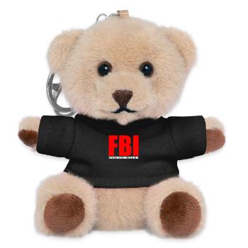 Bird design with nature motif - Teddy Keyring - black - Front