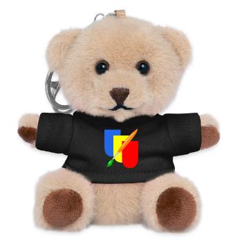 maler wappen handwerk - Teddy Schlüsselanhänger - Schwarz - Vorne