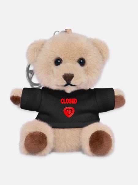 HEART closed - Heartache - Love grief V.2 - Teddy Keyring - black