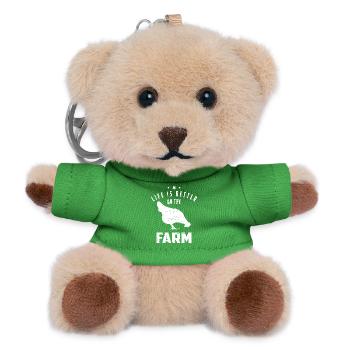 Bauernhof Leben - Teddy Schlüsselanhänger - Grün - Vorne