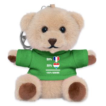 France and Luxembourg Brilliant/gift - Teddy Keyring - green - Front