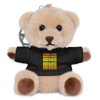 Busfahrer Design - Teddy Schlüsselanhänger - Schwarz - Vorne