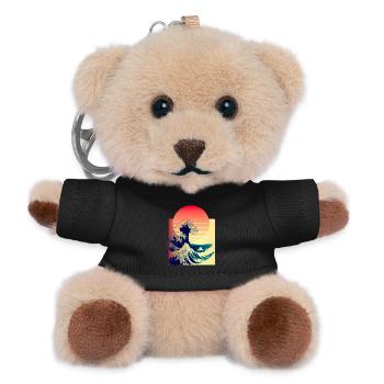die große Welle vor Kanagawa - Teddy Schlüsselanhänger - Schwarz - Vorne