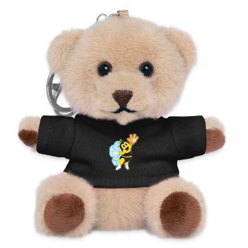Bee Baseball Baseball Glove - Teddy Keyring - black - Front