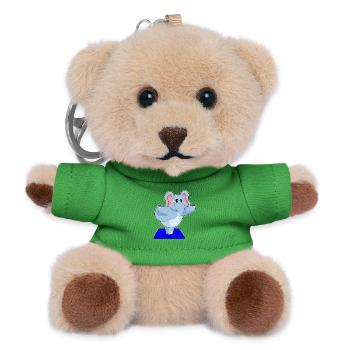 Elephant Yoga Fitness Gymnastics - Teddy Keyring - green - Front