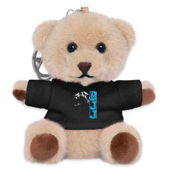 Brazilian Jiu Jitsu BJJ Gorilla Head Gift - Teddy Keyring - black - Front