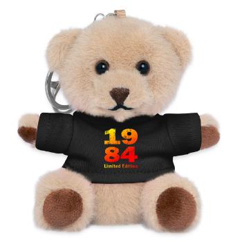 Anniversaire né en 1984 édition limitée - Porte-clés ourson - noir - Devant