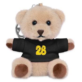 28 years old Lustig Käse - Teddy Keyring - black - Front
