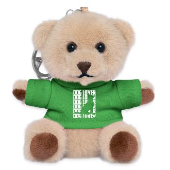 Funny dog lover - Teddy Keyring - green - Front