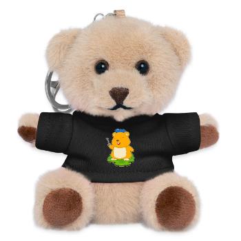 Hamster Schlüssel - Teddy Schlüsselanhänger - Schwarz - Vorne