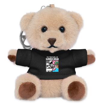 ICH BIN MENTAL IN DEN SOMMERFERIEN - LEHRERGESCHENK - Teddy Schlüsselanhänger - Schwarz - Vorne