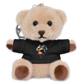 Frog Little Toad Tree Frog Frog Prince Frogs - Teddy Keyring - black - Front