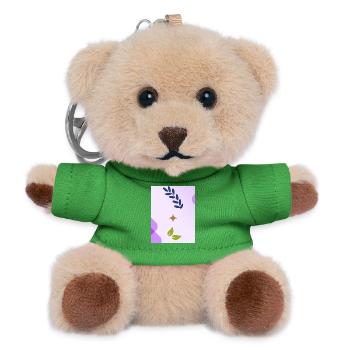 Minimalist Nature-inspired Leaf Design - Teddy Keyring - green - Front