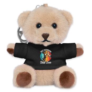 Best Dachshund Dad Ever Dackel Papa Teckel - Teddy Keyring - black - Front