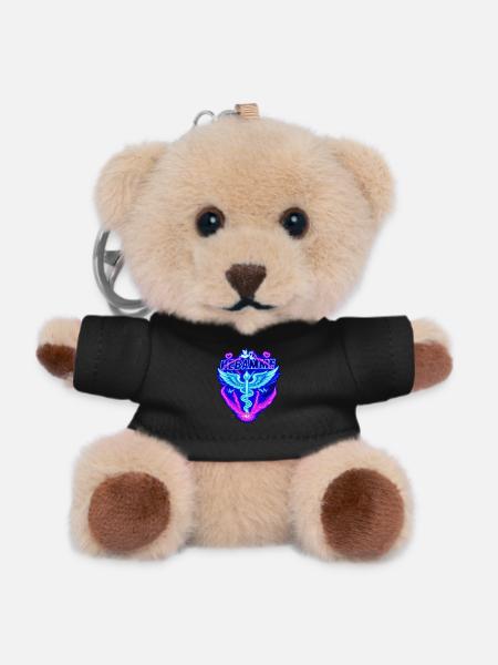 Hebamme Geburtshelfer - Teddy Schlüsselanhänger - Schwarz