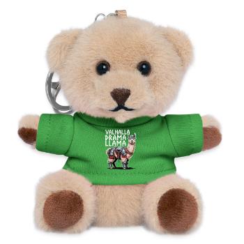 Valhalla Drama Llama - Teddy Keyring - green - Front