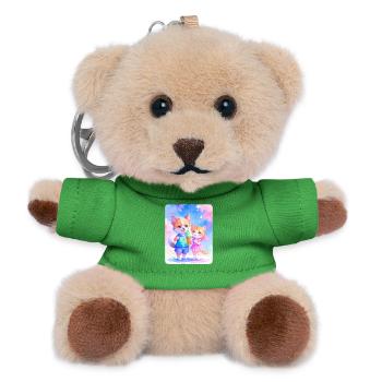 Hündchen, Kätzchen & Eiscreme - Teddy Keyring - green - Front