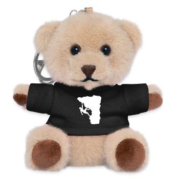 Climber on the ledge - Teddy Keyring - black - Front