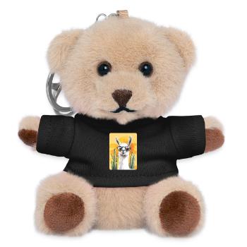Lama - Teddy Schlüsselanhänger - Schwarz - Vorne