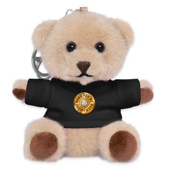 Clay pigeon shooting Target shooting - Teddy Keyring - black - Front