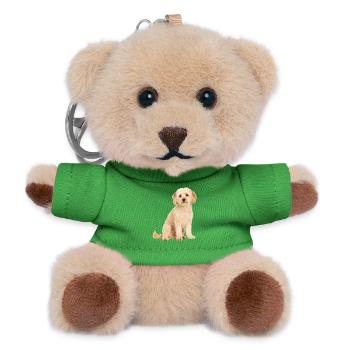 Maltipoo - Teddy Schlüsselanhänger - Grün - Vorne