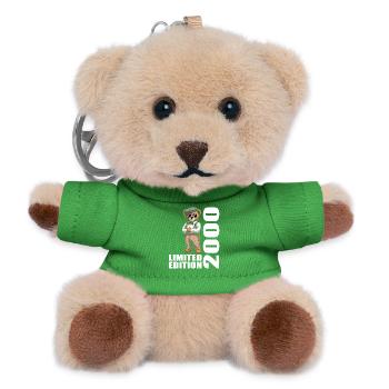 2000 Limited Edition Bär Geburtstag 2000 - Teddy Schlüsselanhänger - Grün - Vorne