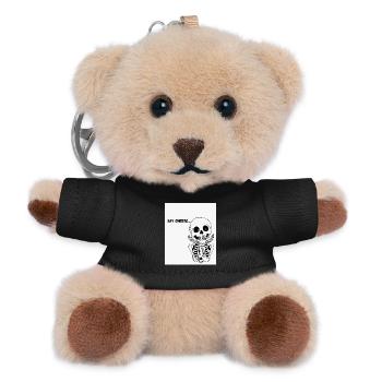Skeleton smile  - Teddy Keyring - black - Front