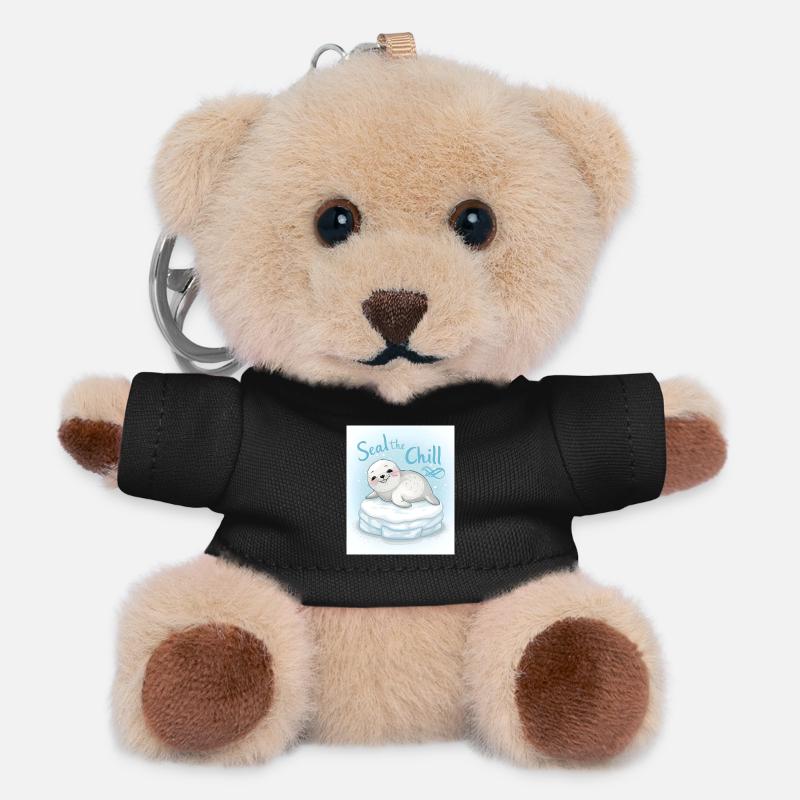 Seal the Chill - Teddy Keyring - black