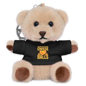 Costume de boule de fromage Foodie pour femmes Snacks - Porte-clés ourson - noir - Devant