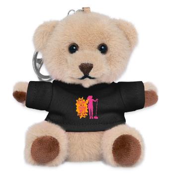 Ehefrau eines Bauern Mutter - Teddy Schlüsselanhänger - Schwarz - Vorne