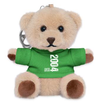 22e anniversaire Homme Femme 22 ans 2004 Décoration drôle - Porte-clés ourson - vert - Devant