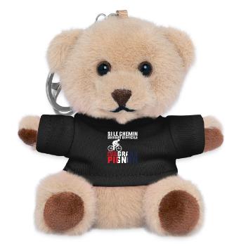 Si Le Chemin Devient Difficile - Cycliste Cadeau - Porte-clés ourson - noir - Devant