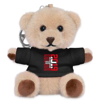 LIMITED EDITION 2019 SWITZERLAND 7TH BIRTHDAY - Teddy Keyring - black - Front