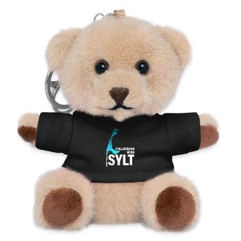 North Sea Holiday CHILL AREA NORTH Fun - Teddy Keyring - black - Front