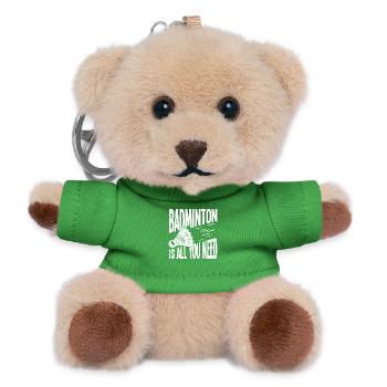 Badminton: Everything you need - Teddy Keyring - green - Front