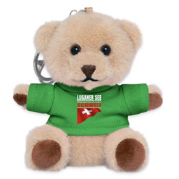 Luganer See - Teddy Schlüsselanhänger - Grün - Vorne