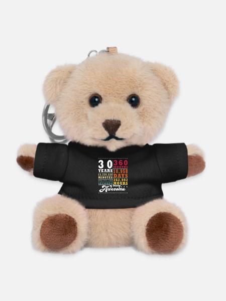 30th Anniversary of the Thirtieth Birthday - Teddy Keyring - black