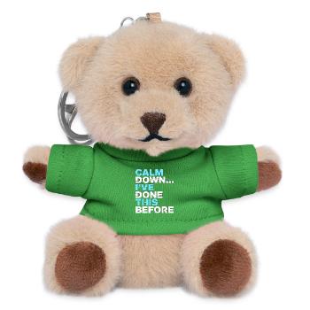 Nurse Practitioner Calm Down I've Registered Nurse - Teddy Keyring - green - Front