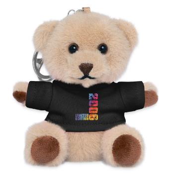 20th Birthday Boy Girl 20 Year Old 2006 Gift - Teddy Keyring - black - Front