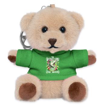 Opossum Not Friendly Funny Ironic Meme - Teddy Keyring - green - Front
