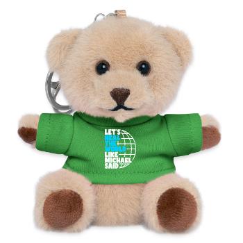 Heal the World - Teddy Schlüsselanhänger - Grün - Vorne