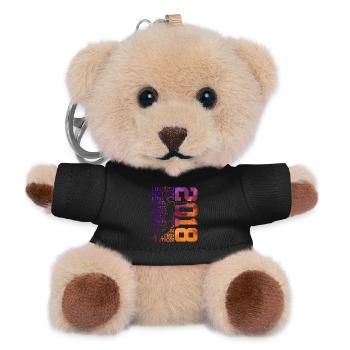 LIMITED EDITION 2018 BASKETBALL 8. GEBURTSTAG - Teddy Schlüsselanhänger - Schwarz - Vorne