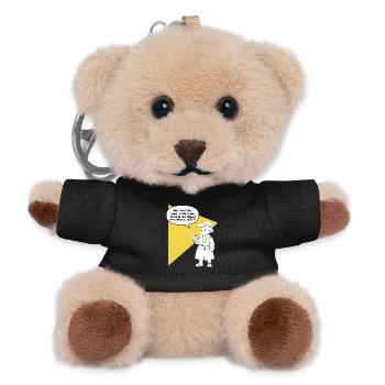 Hello aunt - pick up? Your sister is funny annoying - Teddy Keyring - black - Front