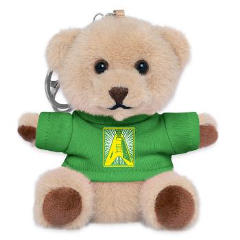 Electric Guitar Silhouette - Teddy Keyring - green - Front