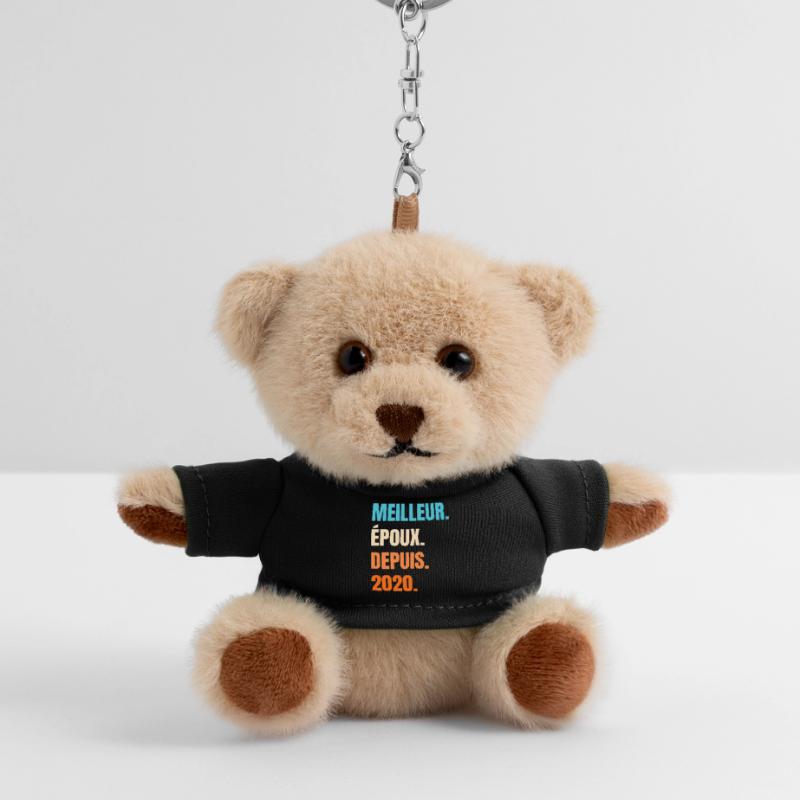 Bester Ehemann seit 2020 Geschenk-Ehemann Teddy Schlüsselanhänger