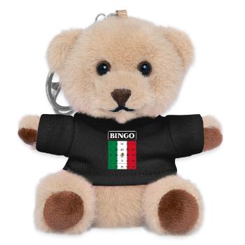 Bingo Player Bingo Mexico Theme Bingo - Teddy Keyring - black - Front