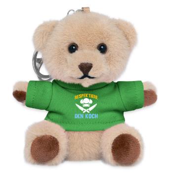 Chef RESPECT LE CHEF Amusement - Porte-clés ourson - vert - Devant
