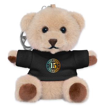 15. Geburtstag Junge Mädchen Teenager Level 15 - Teddy Schlüsselanhänger - Schwarz - Vorne
