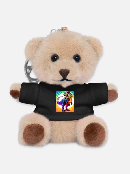 dinosaur - Teddy Keyring - black