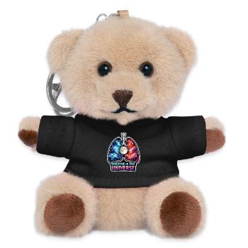 Mondmeditation, Mondachtsamkeit, Spirituell - Teddy Schlüsselanhänger - Schwarz - Vorne